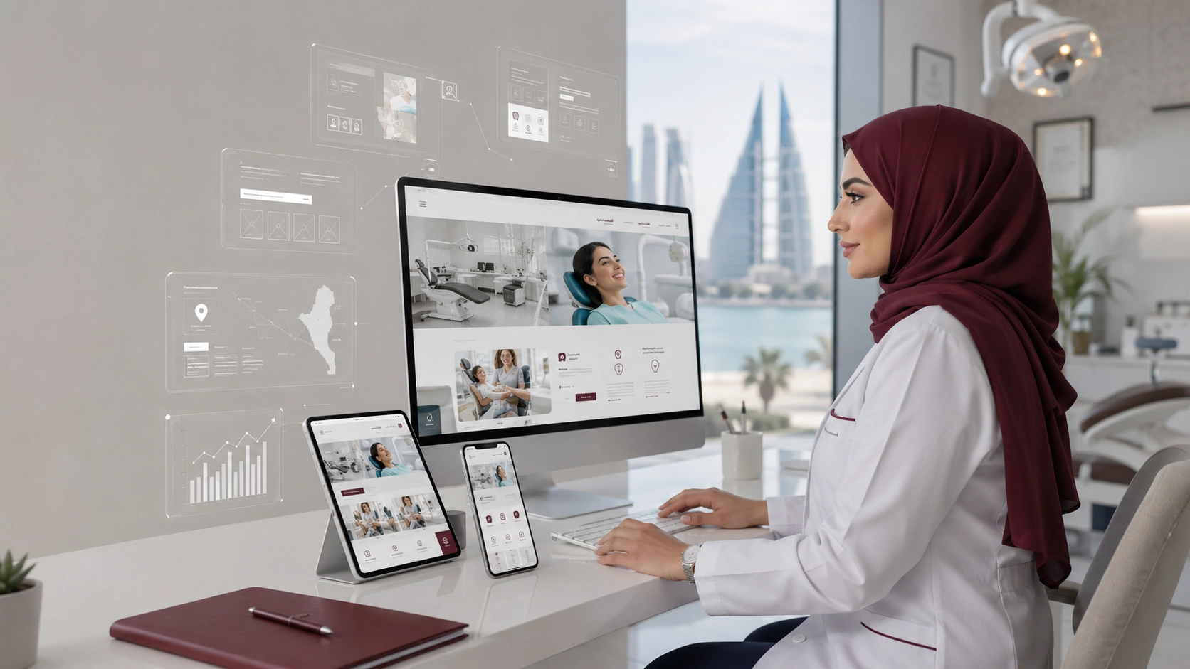Ai dental website design bahrain